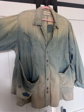 Magnolia Pearl Aelvoet Workwear Ombré Jacket OS